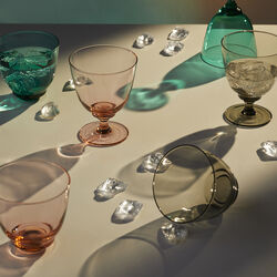 Flow vandglas, emerald green, Holmegaard