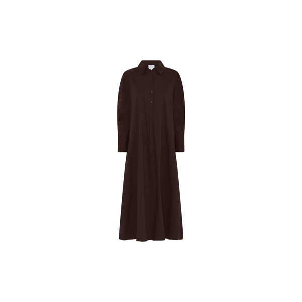 NOOS - Kamilla Shirt Dress, dark brown, LA RŌUGE