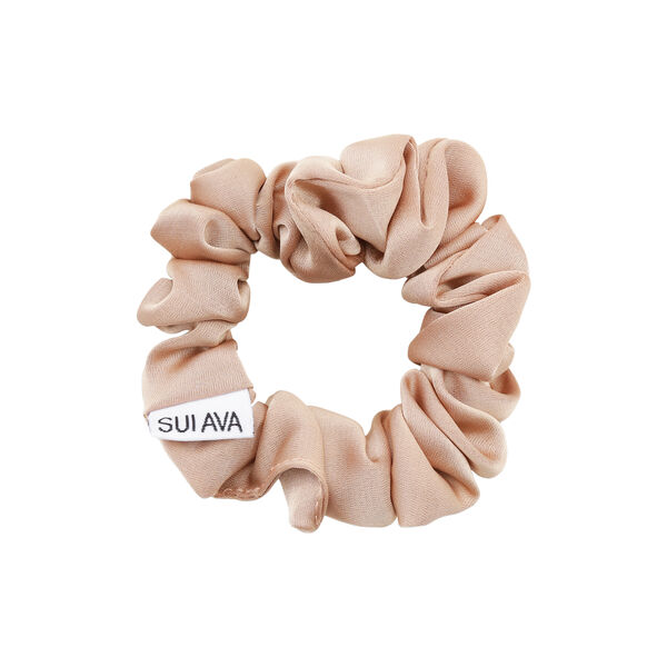 Ruched Ribbon Scrunchie, almond, SUI AVA