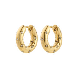 NEVAEH hoops, guldbelagt, Pilgrim