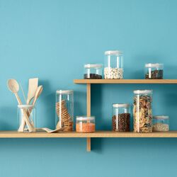 STORE-IT opbevaringsglas 1,5 L, light grey, RIG-TIG