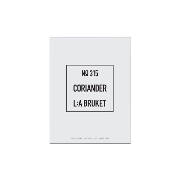 No. 315 Candle, coriander, L:a Bruket