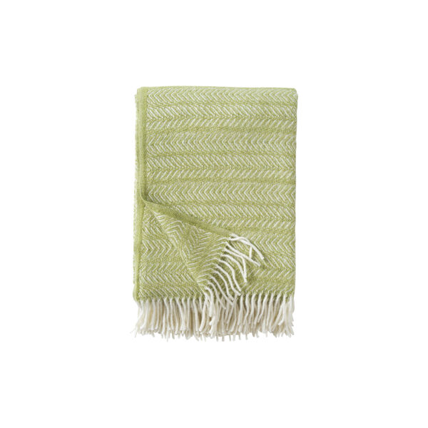 Point plaid, lime, Klippan Yllefabrik