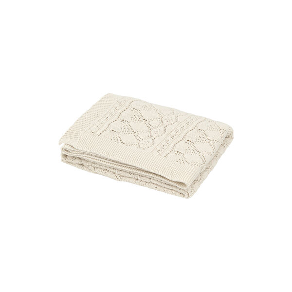 Pointelle baby striktæppe, off-white, Cam Cam Copenhagen