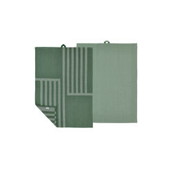 Reflection viskestykke, pine green, Södahl