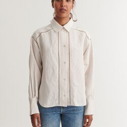 Arina LS Shirt, moonbeam, Basic Apparel