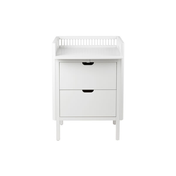Sebra puslebordet med skuffer, classic white, Sebra