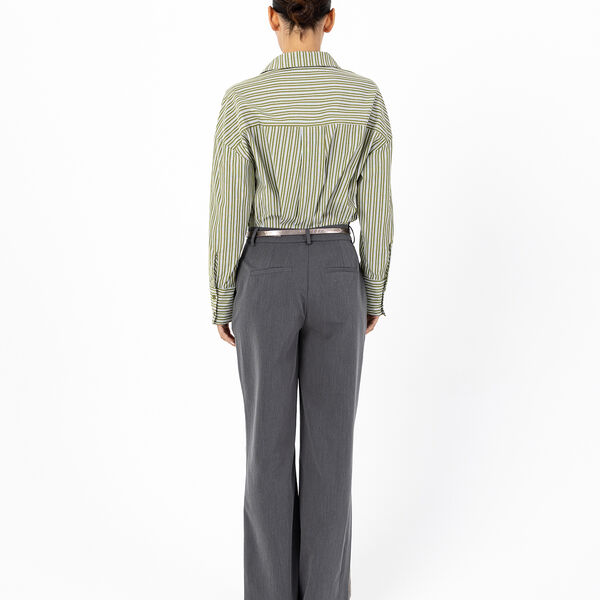 Loose stribet shirt, green stripe, Coster Copenhagen