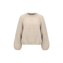 Rosie Mohair Strik Pullover | Beige, Americandreams