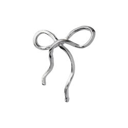 Flow Bow Earring Single, silver, Stine A Jewelry