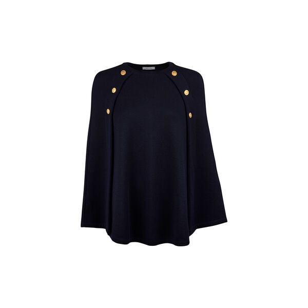 Mary Poncho, navy, Stenströms