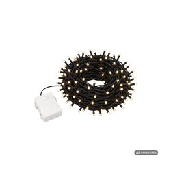 Easy-Line Lysk&aelig;de AA-batterier 200 LED, warm white, Sirius Home