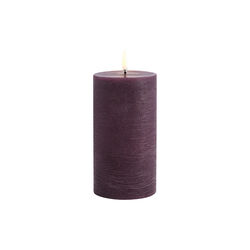 LED Pillar Candle 15 cm, plum, Uyuni Lighting