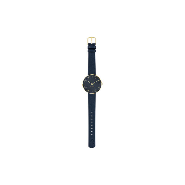 City Hall Bangle armbåndsur, oxford blue/gold/gold, Arne Jacobsen Watches