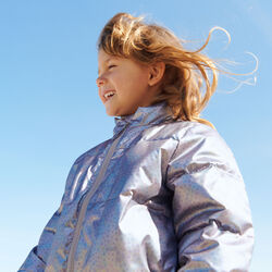 Lightweight Puffer Jacket Ullu, silver sky flower, Wheat