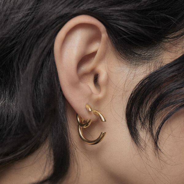 Disrupted Hoop, gold, Maria Black