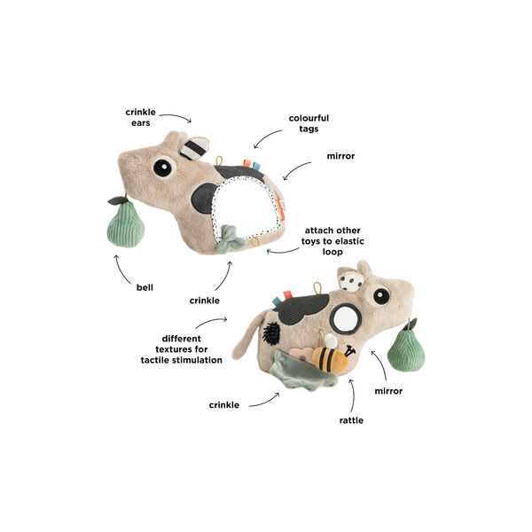 Dotti aktivitetsgulvspejl, sand, Done by Deer