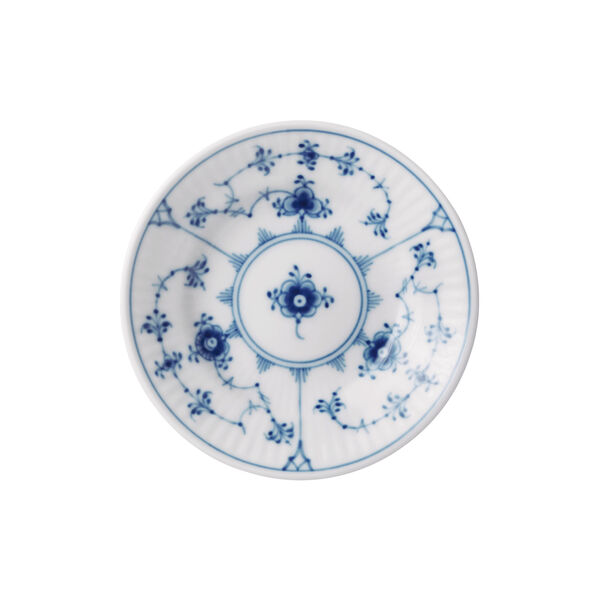 Musselmalet Riflet tallerken &Oslash; 12 cm, Royal Copenhagen