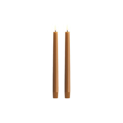 LED taper candle smooth 2-pack, wild honey, Uyuni Lighting