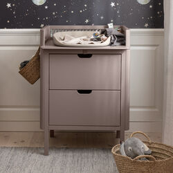 Sebra puslebordet med skuffer, jetty beige, Sebra