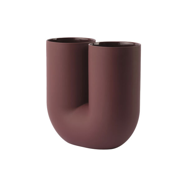 Kink Vase, deep red, Muuto