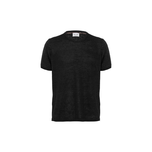 Linen T-Shirt, ebony black, SAND Copenhagen