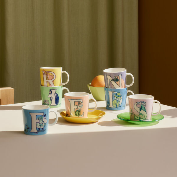 Mumi krus 40 cl Alfabet O, Moomin Arabia