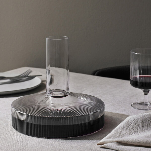 Ripple Vinkaraffel, clear, Ferm Living