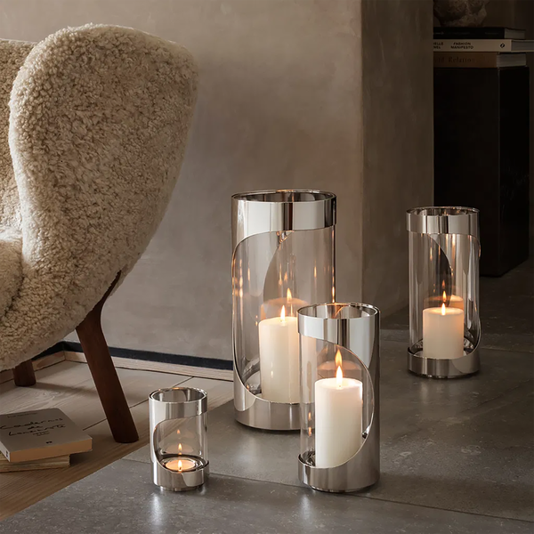 CHROME CONTOURS Fyrfadsstage, Georg Jensen