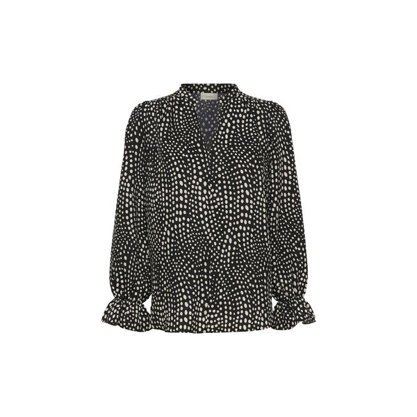 LibertyIW Blouse, black faded dot, InWear