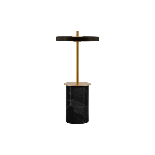 Asteria Move Mini Portable Lamp, black marble, UMAGE