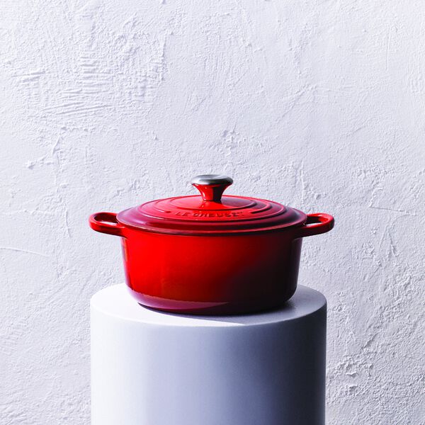 Signature rund st&oslash;bejernsgryde &Oslash; 20 cm, cerise, Le Creuset