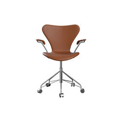 Serie 7™ 3217 fuldpolstret kontorstol, Essential walnut Serie 7™ 3217 fuldpolstret kontorstol, Essential walnut, Fritz Hansen