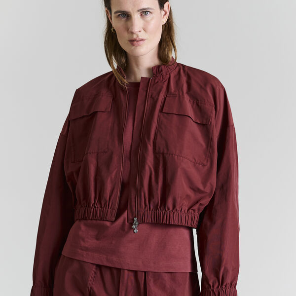 Fukkura poplin bomber jakke, maroon, BITTE KAI RAND