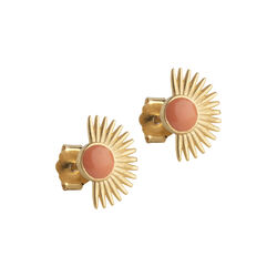 Soleil Studs, light coral, ENAMEL Copenhagen