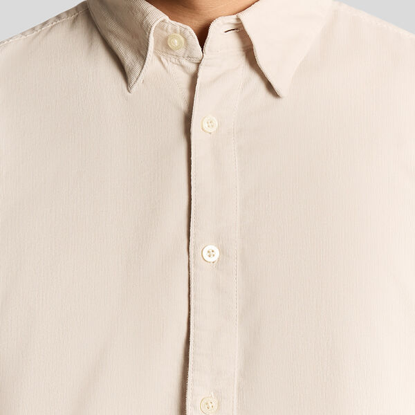 Micro Corduroy Shirt, putty, Lyle & Scott
