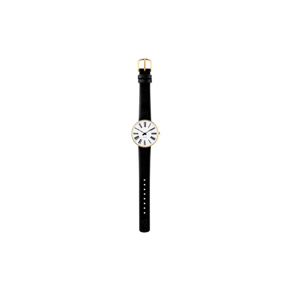 Roman armbåndsur, white/gold/black, Arne Jacobsen Watches