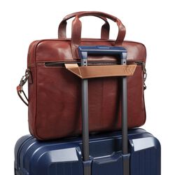 1 Compartment Laptop Bag, dark brown, Tony Perotti