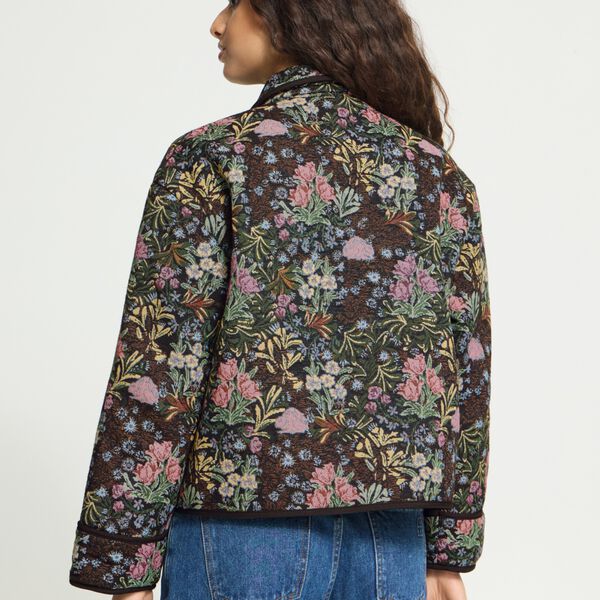 IHHULINA Jacket, jaquard flower, ICHI