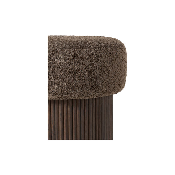Nala Pouf, dark brown, Westwing Collection