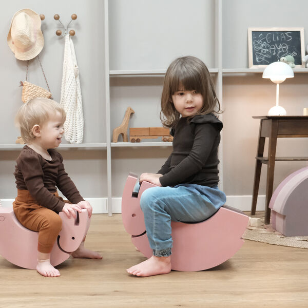 Elefant S, vintage rose, bObles