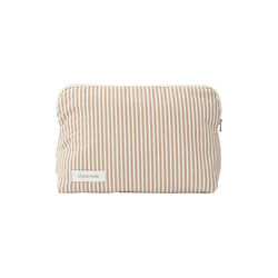 Celia toilettaske, brown beach stripe, Studio Feder