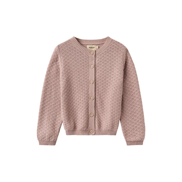 Knit Cardigan Magnella, dry rose, Wheat