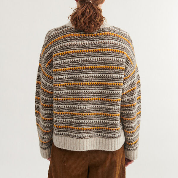 Sally High Neck, light grey mel-carafe-buckskin, Basic Apparel