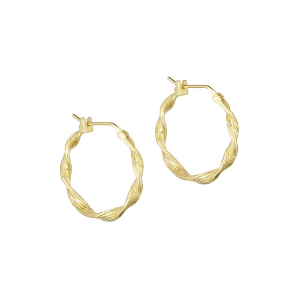Olivia hoop-&oslash;reringe, forgyldt, Pure by Nat