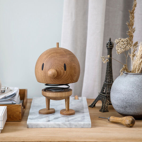 LED lampe L, oak, Hoptimist