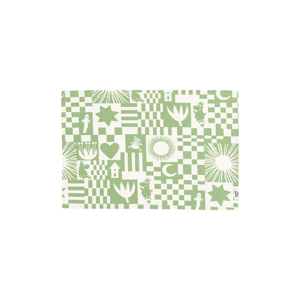 Mumi d&aelig;kkeserviet Fest, gr&oslash;n, Moomin Arabia