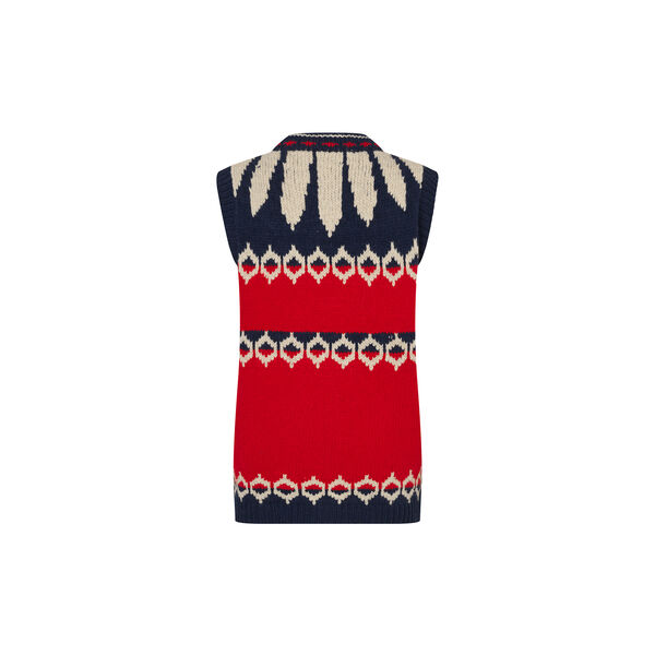 CleoLL Knit Vest SL, red, Lollys Laundry