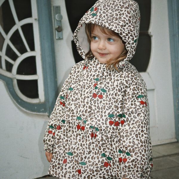 Rainy Palme Set Girl, leo cerise, Konges Sl&oslash;jd