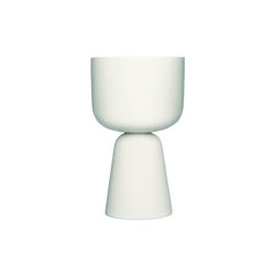 Nappula urtepotte large, hvid, Iittala